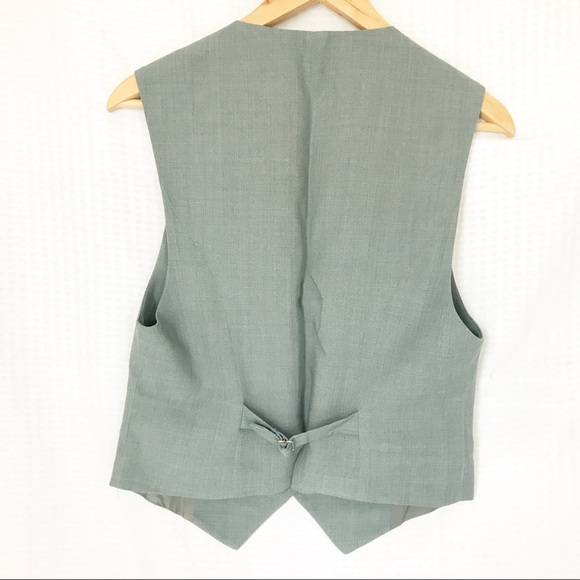 GUESS // Vintage Wool Gray Suit Pant and Vest Set - Picture 5 of 8